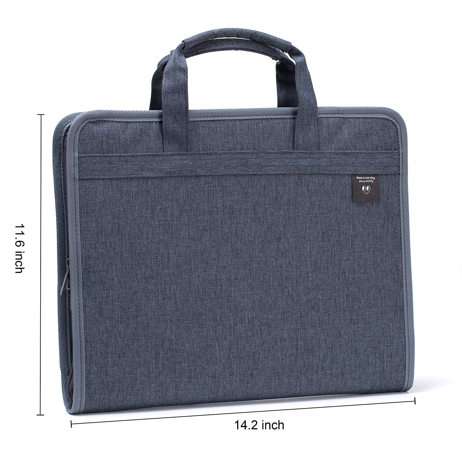 Fabric Expanding File Folder, Accordian Portable Business Briefcase ...