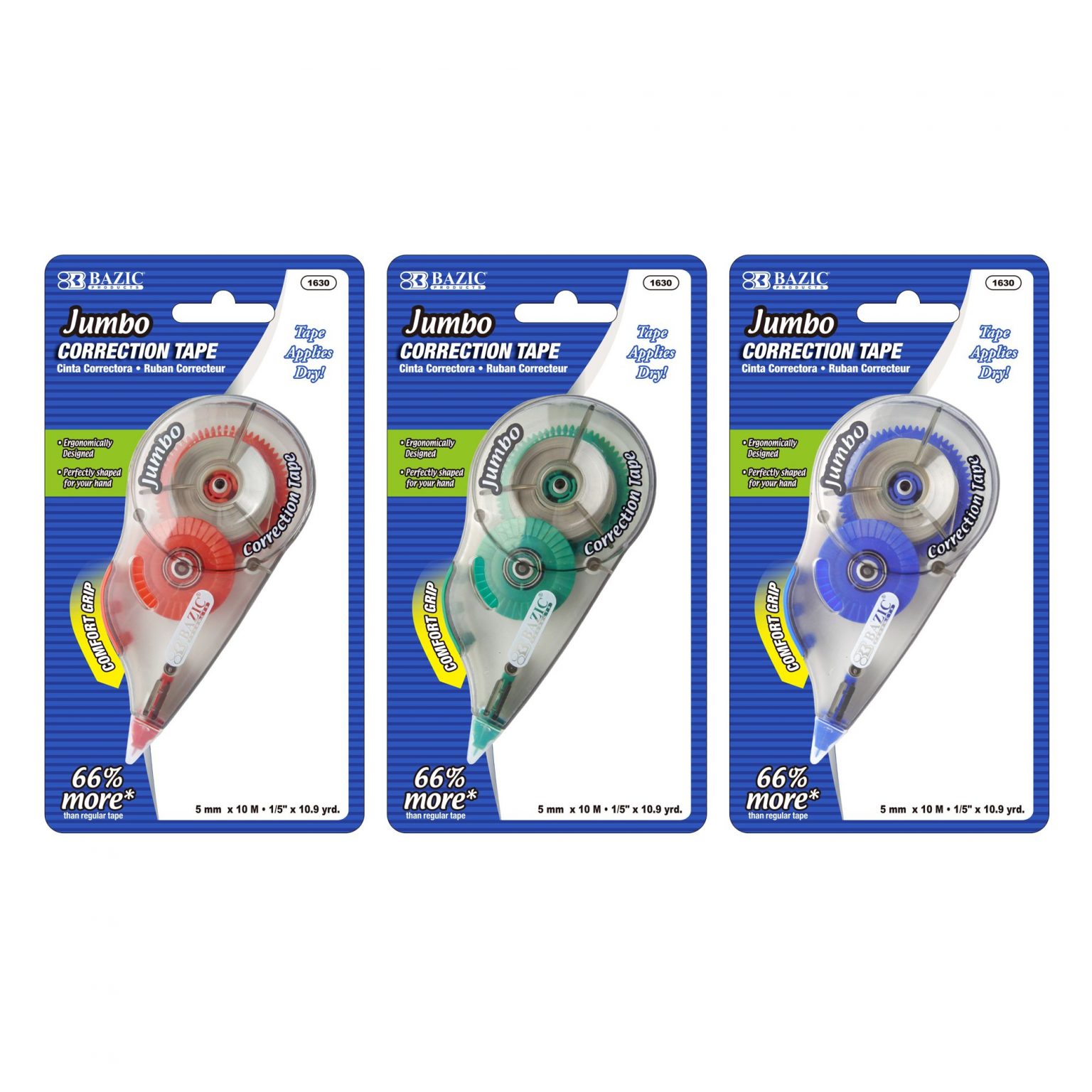 5 mm x 394" Jumbo Correction Tape Crown Office Supplies