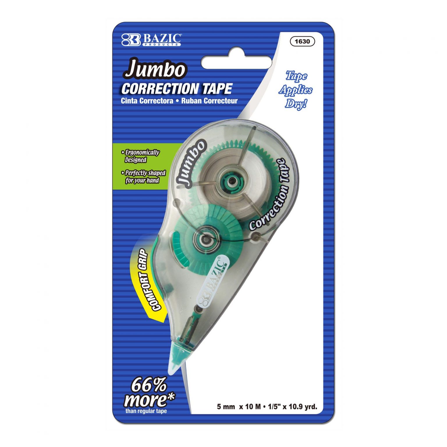 5 mm x 394" Jumbo Correction Tape Crown Office Supplies
