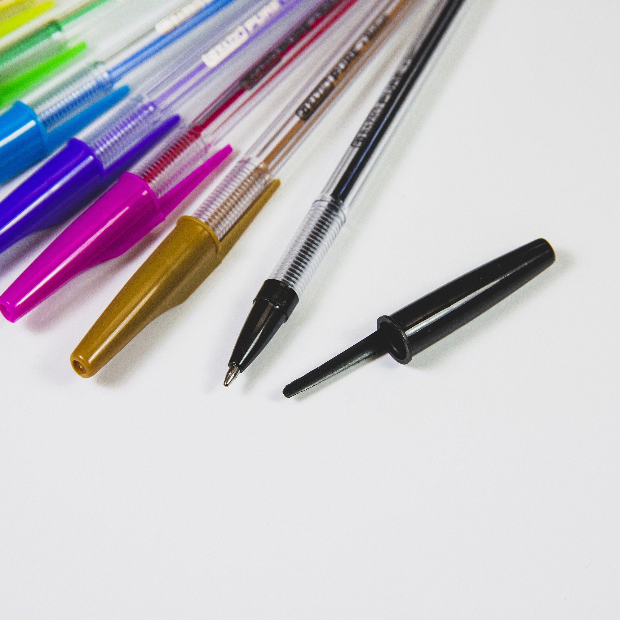 BAZIC 10 Pure Neon Color Stick Pen-pack of-144