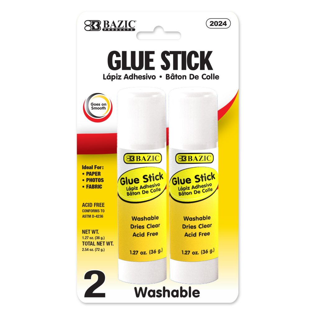 36g / 1.27 Oz Jumbo Glue Stick (2/Pack) Crown Office Supplies