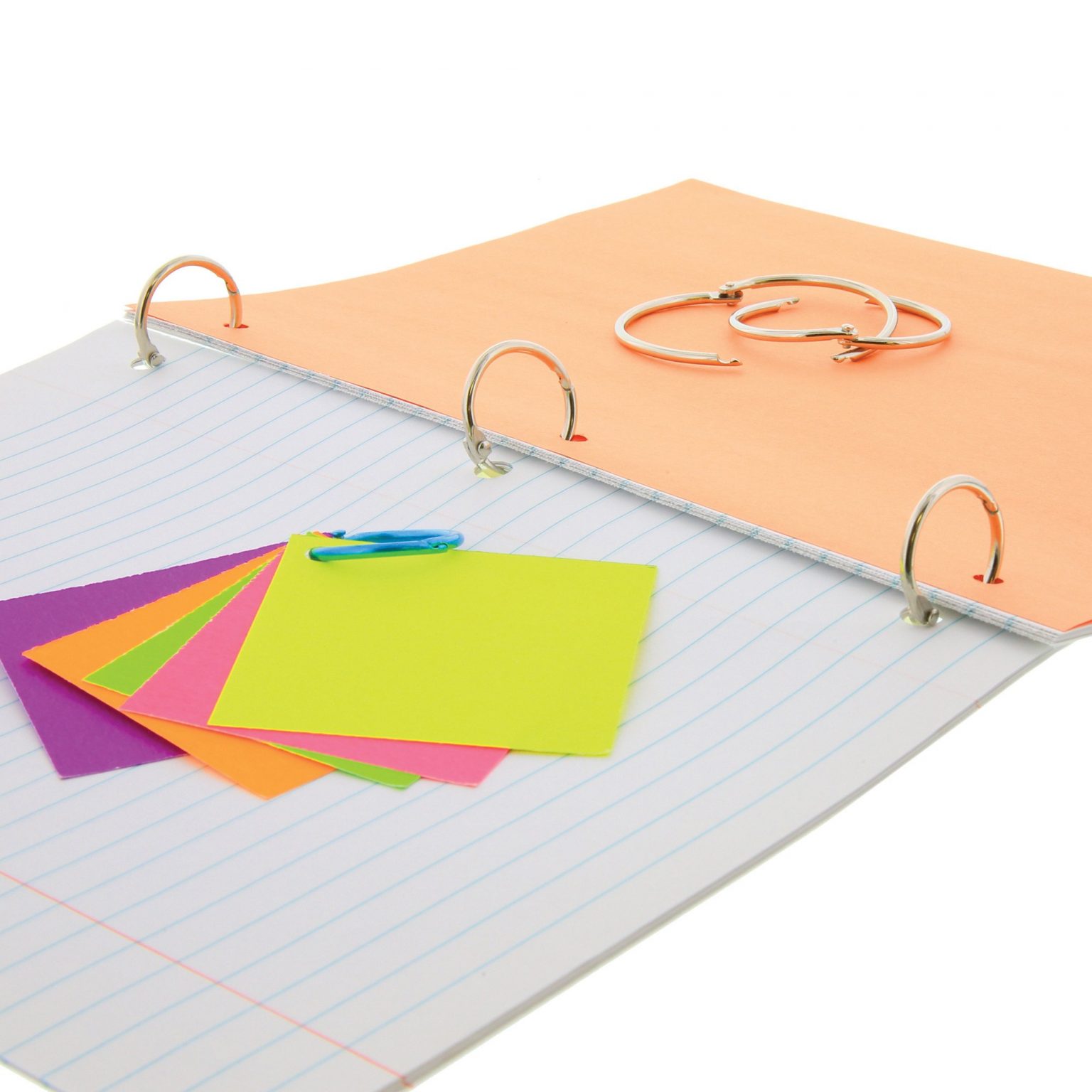 Assorted Size Metal Book Rings (10/Pack) Crown Office Supplies