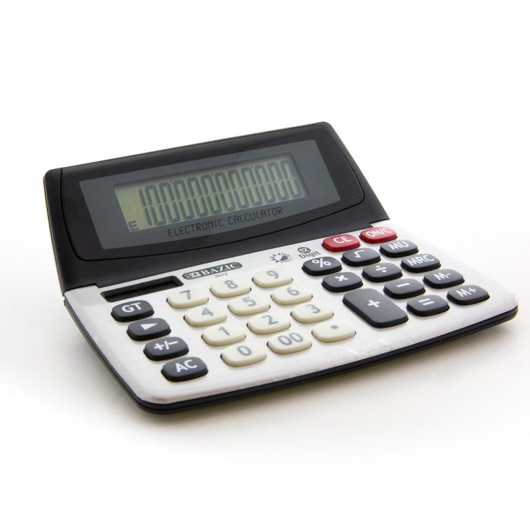 12-digit Dual Power Desktop Calculator W  Adjustable Display - Crown 