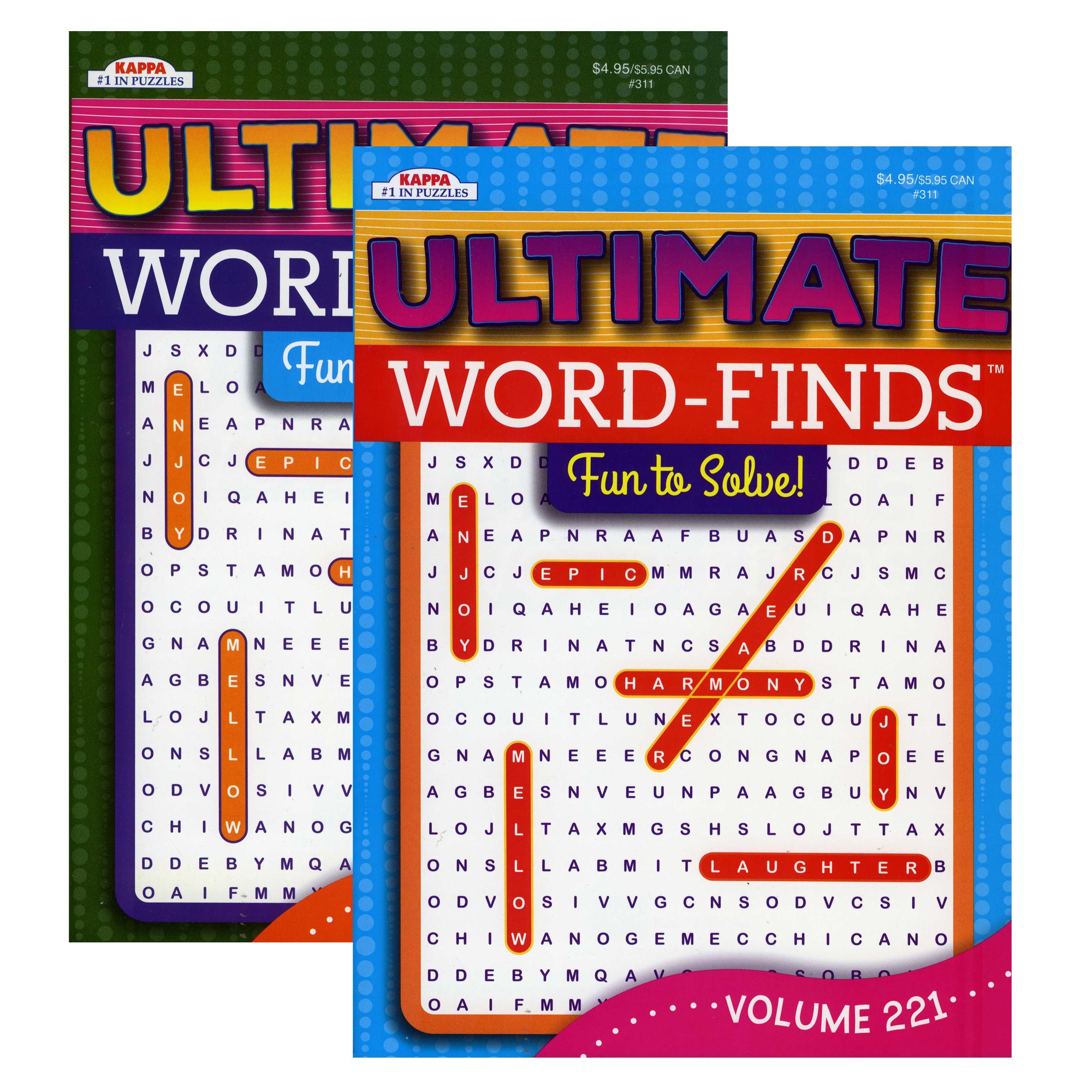 KAPPA Ultimate Word Finds Puzzle Book Crown Office Supplies