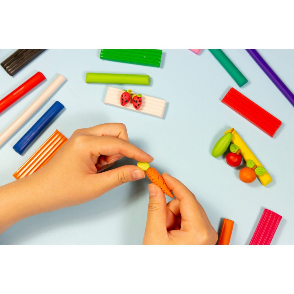 12 Color 160g Modeling Clay Sticks + 3 molding Crown Office Supplies