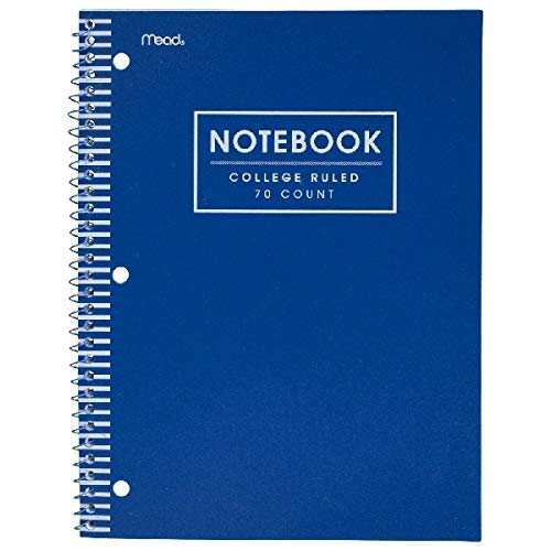 5 Spiral 1 Subject Notebooks 70 Wide Ruled Sheets - Disney's