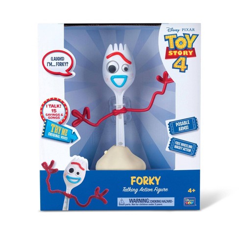 Disney Pixar Toy Story 4 Talking Forky changes expression and talks Works  7.5