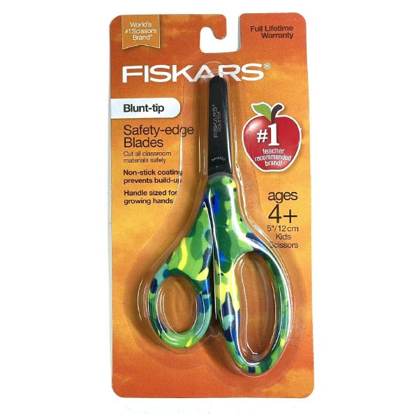 Fiskars Blunt-Tip Kids Scissors (5 in.), Blue 