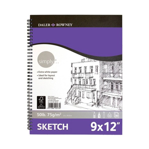 Art Supply 9 X 12 Mixed Media Paper Pad Sketchbook, Pack, 60