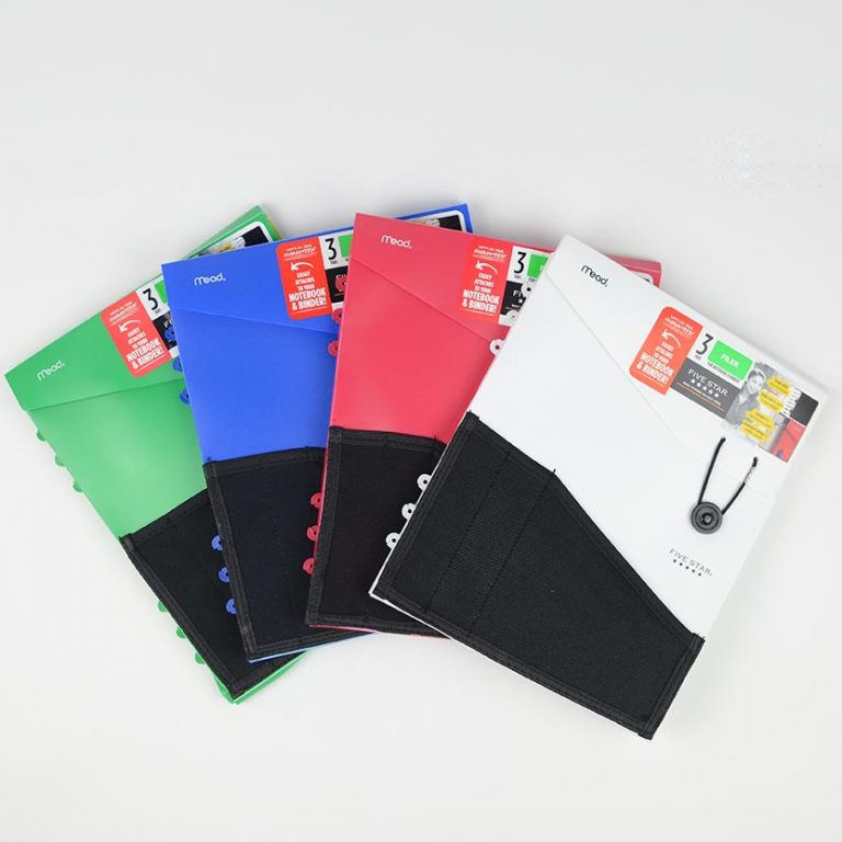 Mead Five Star 3 Tab Expanding File Folder For Notebook/Binder
