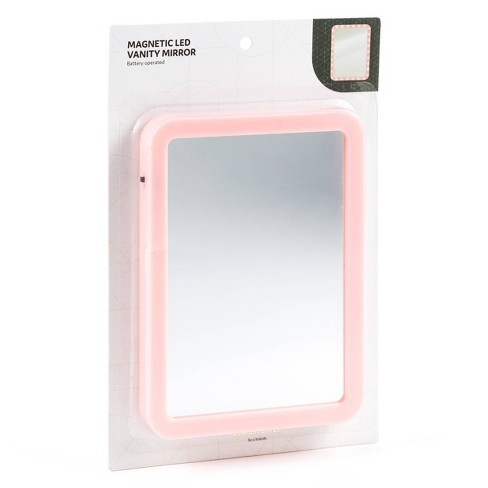 LockerMate Magnetic Locker Mirror Kit, Pink