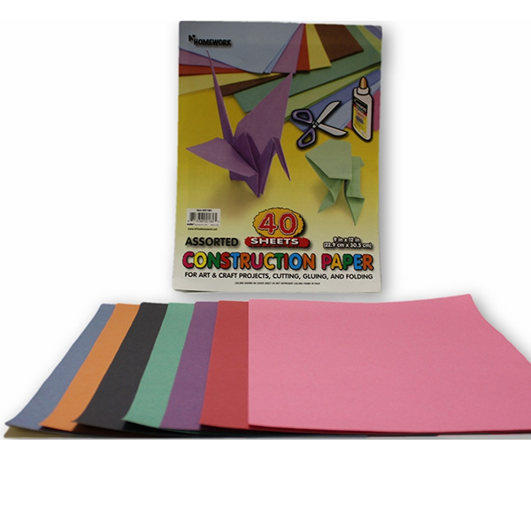Construction Paper - 9" x 12" - 40 Sheets