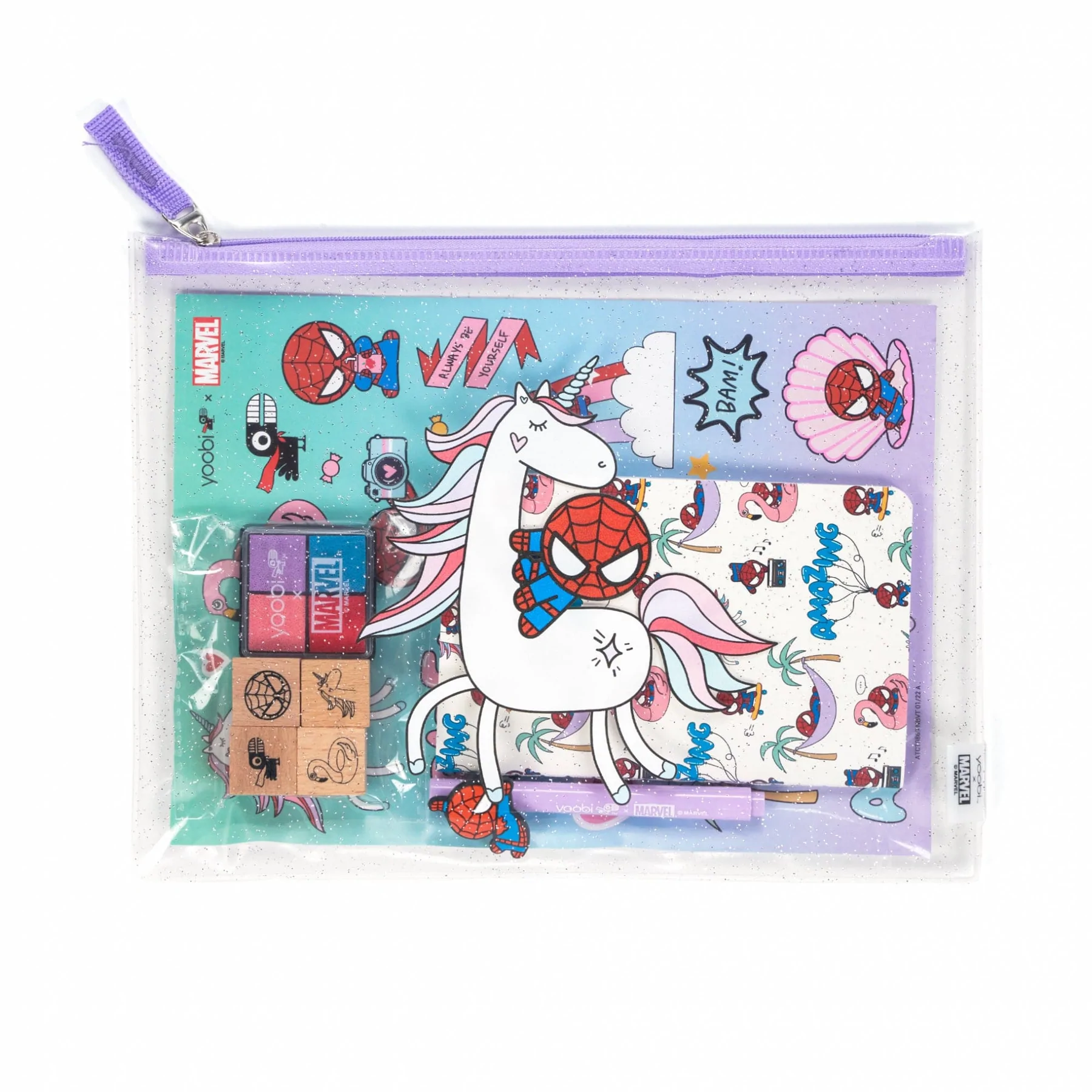 YOOBI X MARVEL KAWAII SPIDERMAN STATIONERY SET Crown Office Supplies