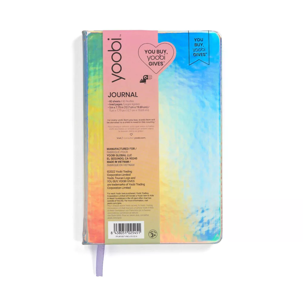 Yoobi™ Ruled Journal Regular Holographic