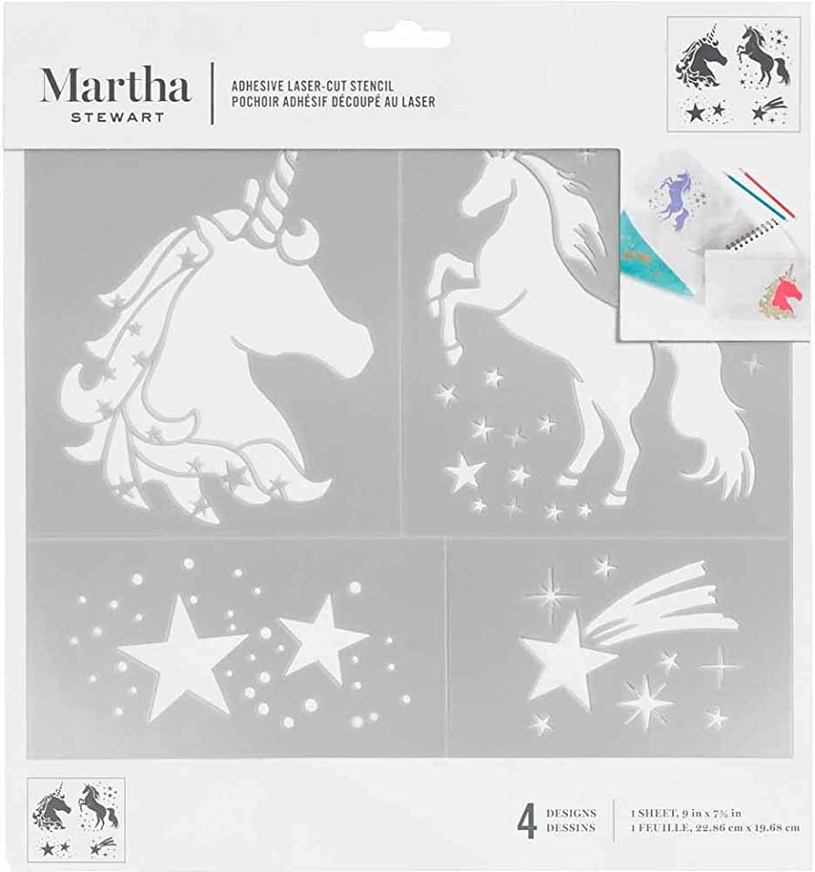 Martha Stewart ® Adhesive Stencil - Unicorn