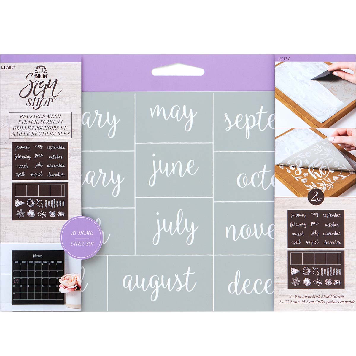 FolkArt ® Sign Shop™ Mesh Stencil - Calendar