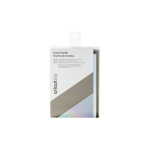 Cricut Joy Insert Cards Gray/Silver/White