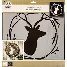 FolkArt ® Adhesive Stencil - Buck