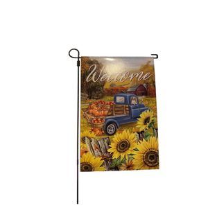 Welcome Fall Autumn Thanksgiving Ashland Garden Flag 12 x 18in - Image 2