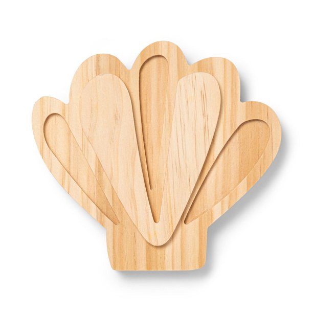 Freestanding Wood Sea Shell - Mondo Llama™