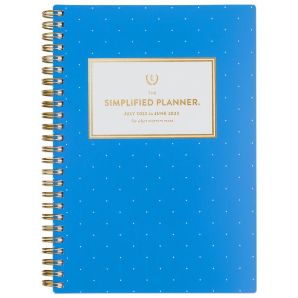 Simplified AT-A-GLANCE Student Academic 2022-2023 Weekly Planner Assorted