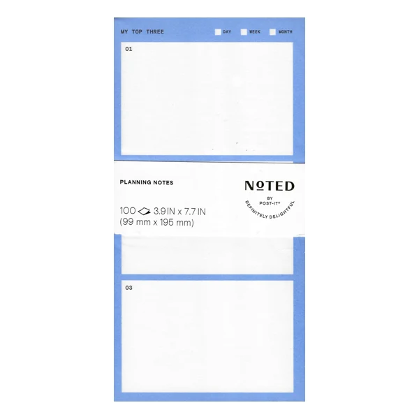 Noted by Post-it Planning Notes Note Pad (100 Sheets)