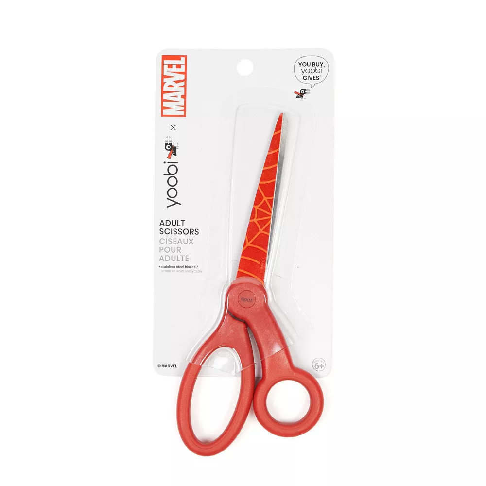 Adult Scissors Red Web - Yoobi™ - Crown Office Supplies