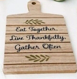 Fall Décor Wooden Prop - Eat Together