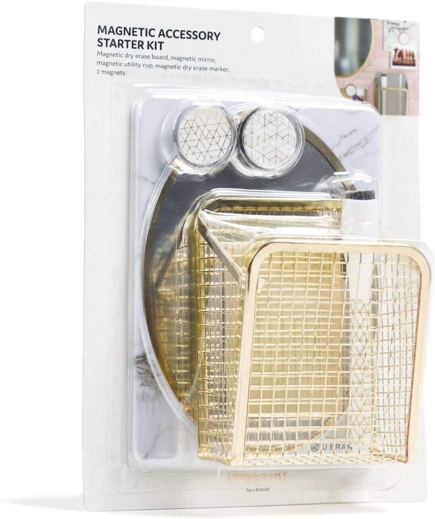 U Brands Gold Locker Accessory Starter Kit Crown Office Supplies