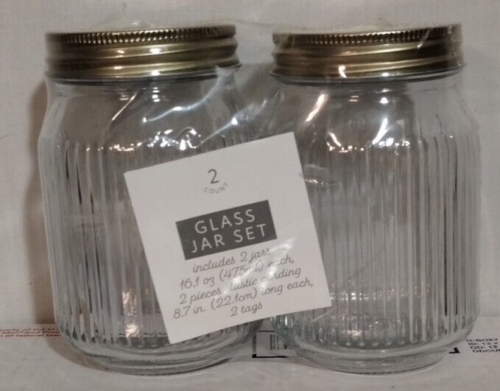 Whiteboard Mason Jars With Silver Lids For Kitchen Storage