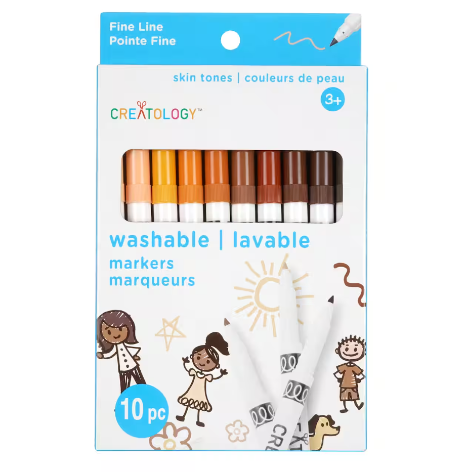 Creatology – Skin Tone Fine Line Washable Marker Set – 10 PC