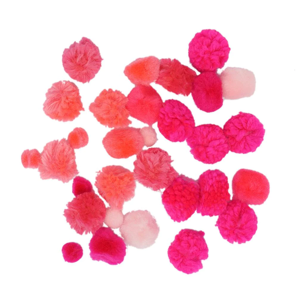 Creatology – Pom-poms Pink Mix Pk – 30 pc