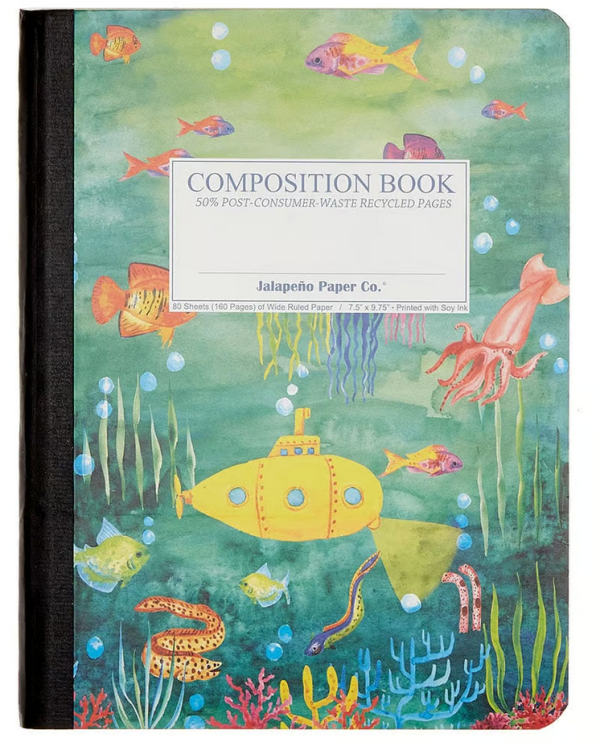 Jalapeno Paper Co - Wide Ruled Pages - Deep Dive Composition Book ...