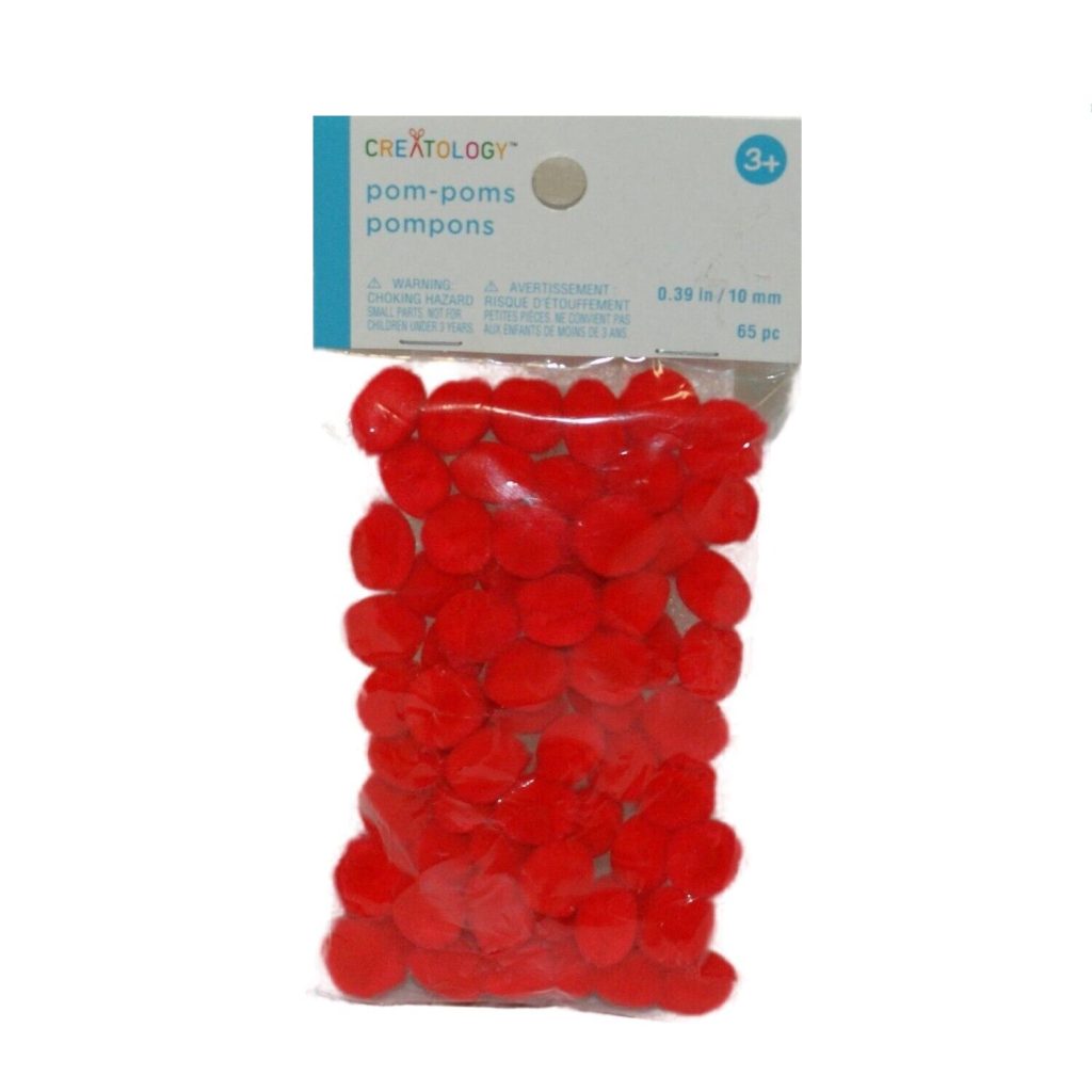 creatology-mini-red-pom-poms-65-pc-crown-office-supplies