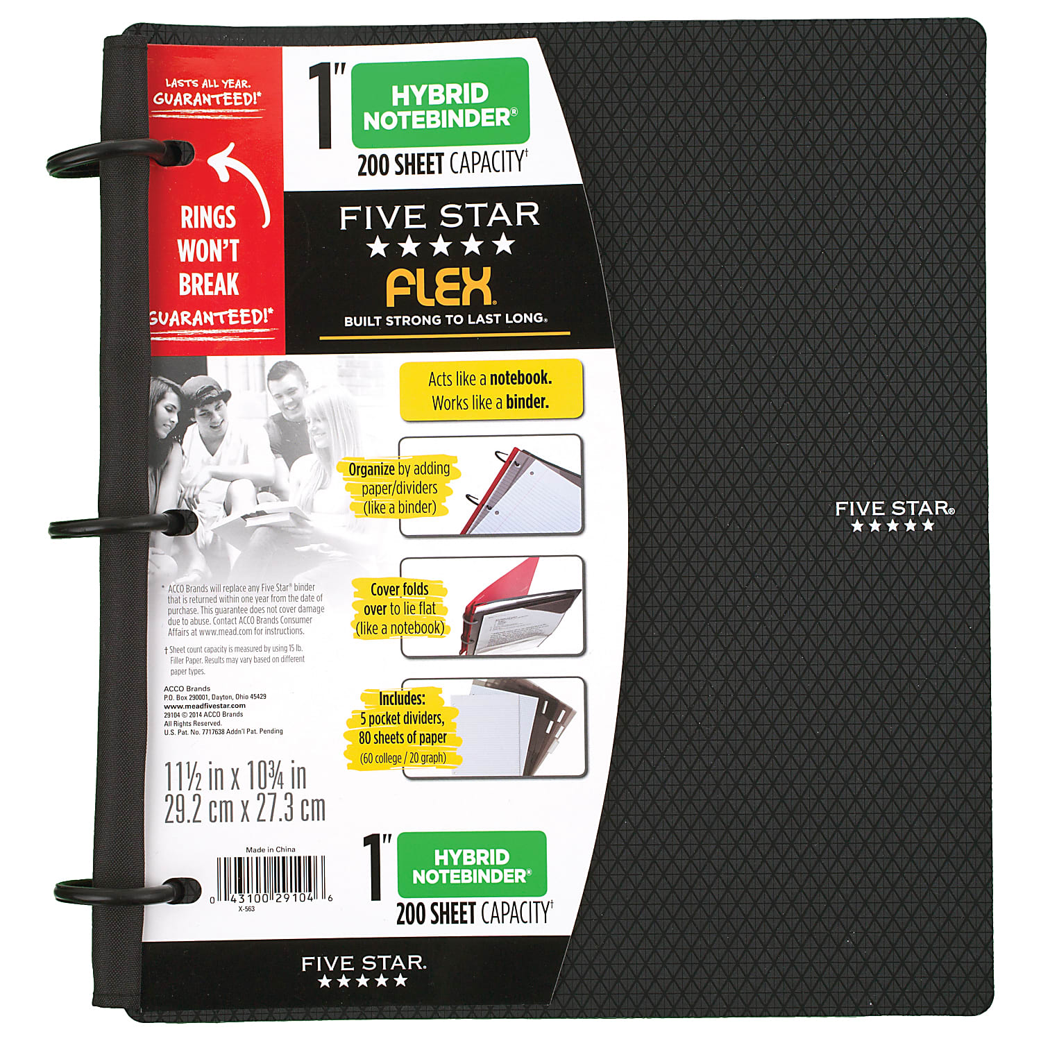 Five Star - Hybrid Notebinder 1" - Assorted