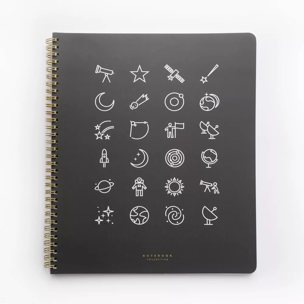 Line Modern - College Ruled Spiral Notebook - Discovery Book