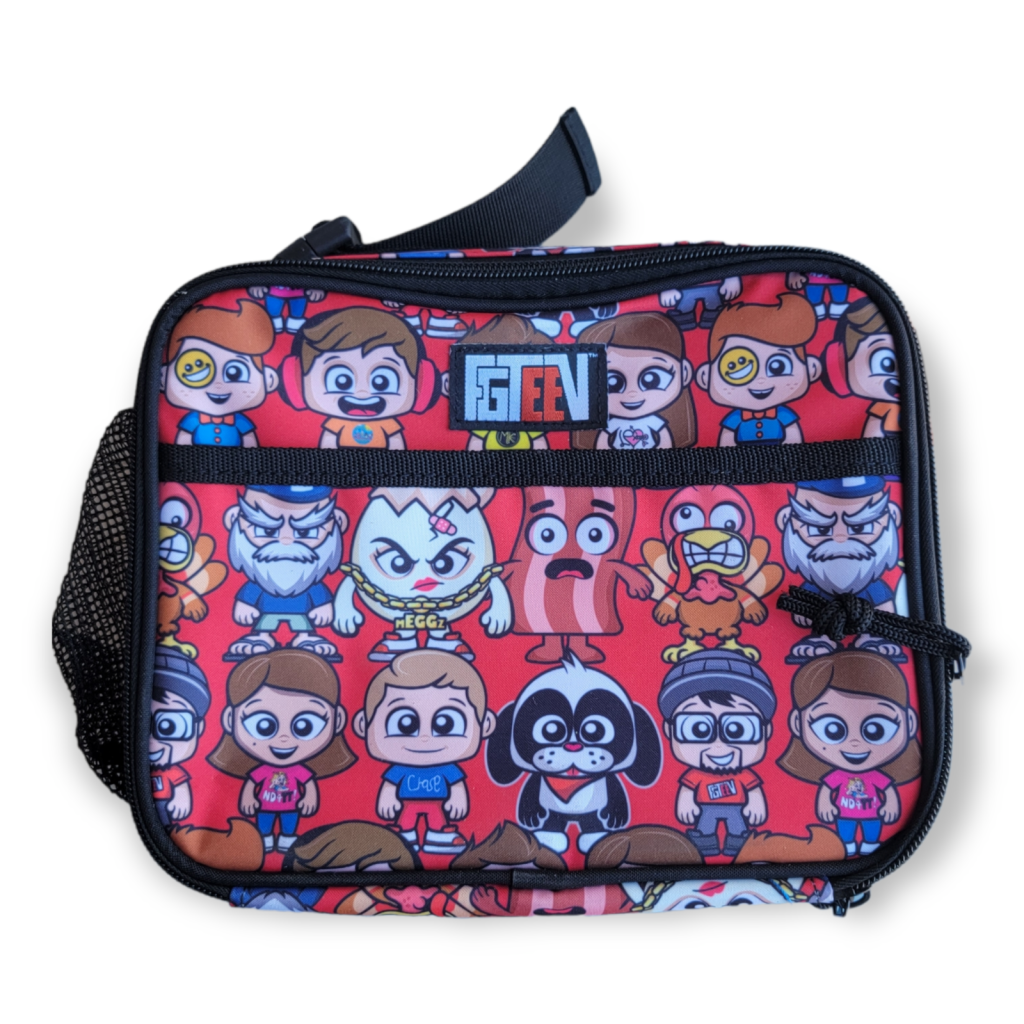 FGTeev Lunch Bag Red Insulated Lunch Box/Lunch Bag NWT Crown Office Supplies