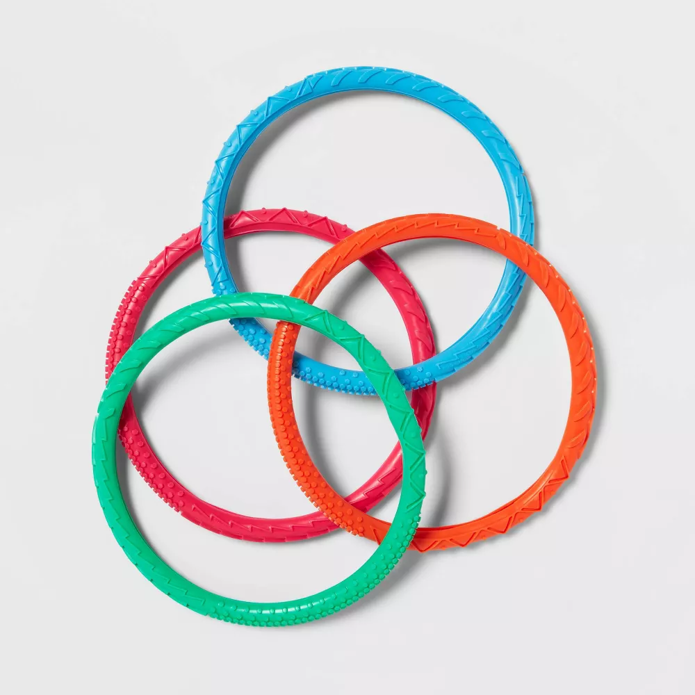 Kids' Dizzy Dive Rings 4pc - Sun Squad™