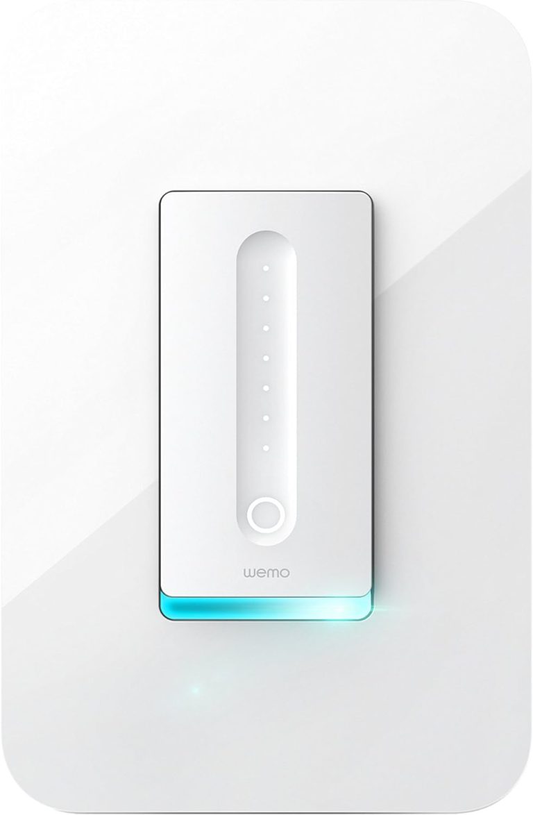 WeMo Dimmer Wifi Light Switch, Works with Alexa, the Google Assistant