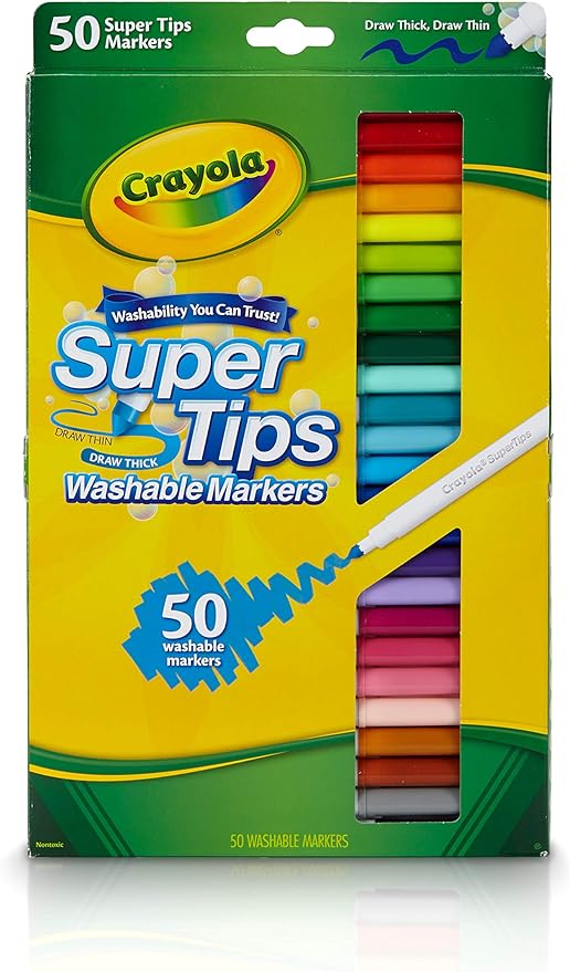 Crayola Super Tips 50 Washable Markers