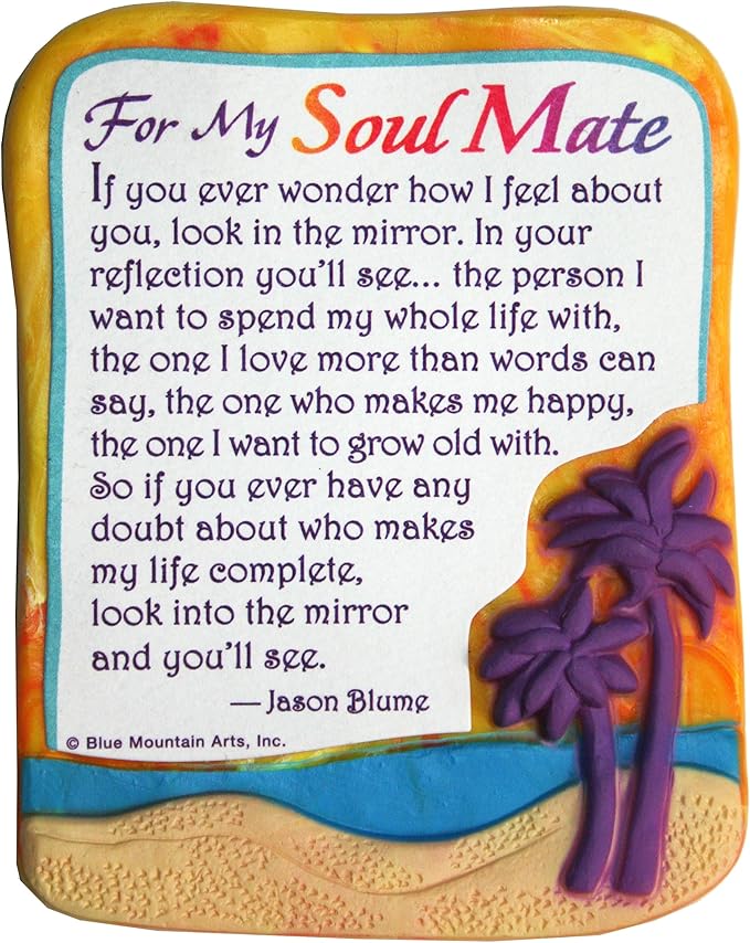 Blue Mountain Arts Love Refrigerator Magnet—Romantic Message for The Love of Your Life (for My Soul Mate)