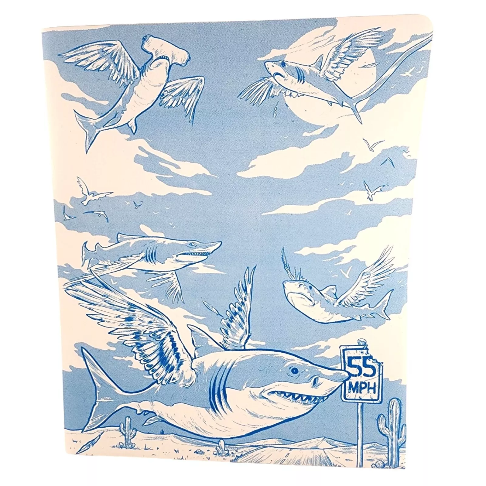 Decomposition Sharks 2 Pocket Plastic Folder