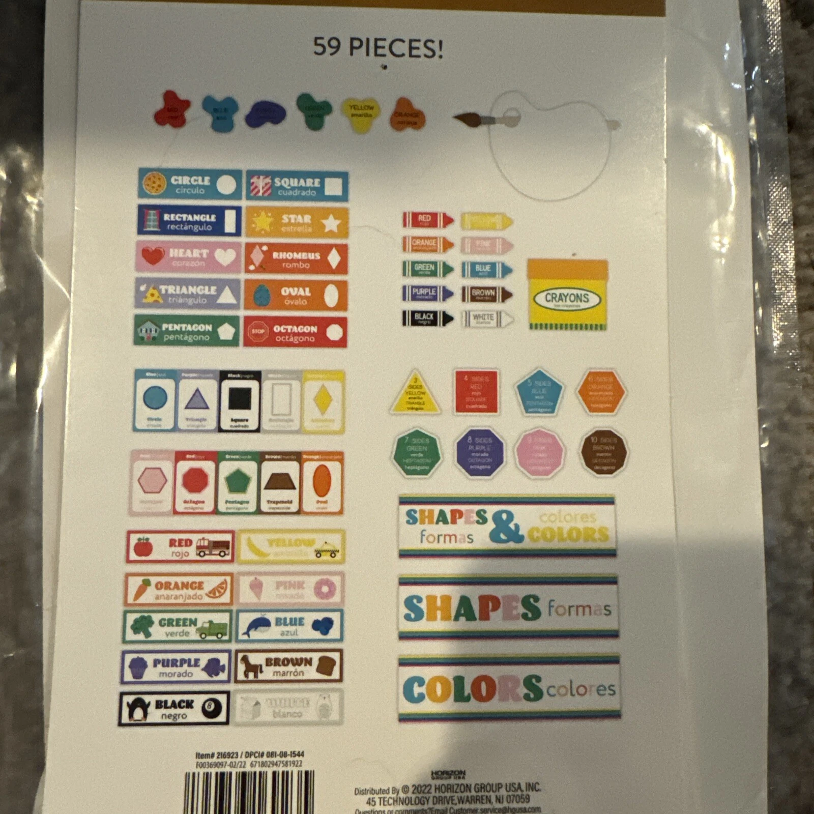 Teachers Toolbox 59 Pieces - Shapes & Colors